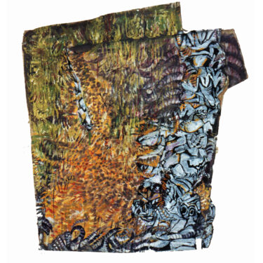 Mixta sobre papel y lienzo Detalle de instalación